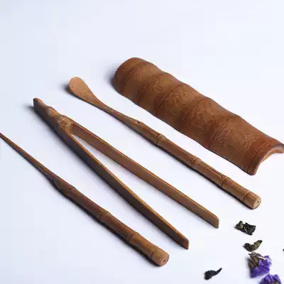 Bamboo tea needle spoon spoon Cup clip tea tea ceremony Tea Art four gentlemen kung fu tea set spare parts tableware