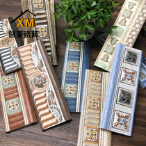 American country retro bathroom waistline accessories kitchen floor and wall matching lines 100 300