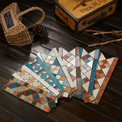 American country waveguide line mosaic threshold stone skirting board skirting tile walking edge line decoration 100 300