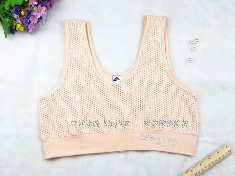 2 cái của trung và cũ tuổi của phụ nữ đồ lót cotton vest mùa hè mã lớn không có vòng thép mẹ bra dưới đoạn ngắn