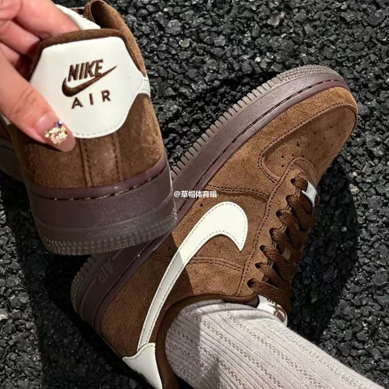 Nike 26Th Autumn Collection Women's Melard Air Force One Af1 Low-Top Sports Sneakers Iq0136-200 Nike 26Th Autumn Collection Women's Melard Air Force One Af1 Low-Top Sports Sneakers Iq0136-200