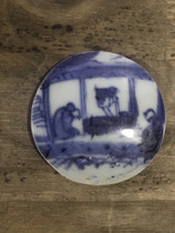 D948 Ming Dynasty blue and white figure ancient porcelain jewelry antique antique pendant necklace bag Laozhen Tang Song Yuan Ming and Qing Dynasty