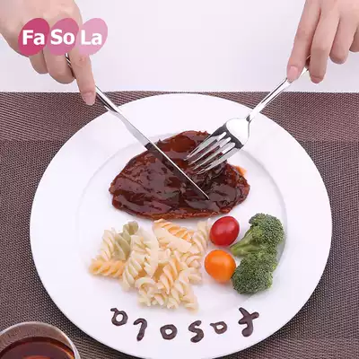 Fasola stainless steel Western food knife and fork hotel special fork spoon tableware girl Heart West tools home personality