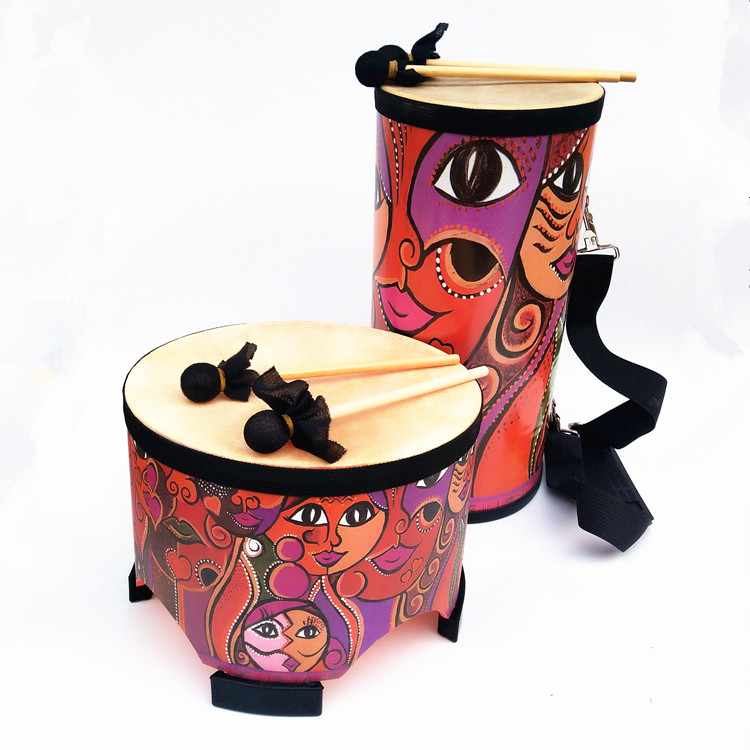 Orff Children Percussion Instruments Flowers Cona Drum Bull Leather Flower Ground Drum Set Drum Percussion Music Teaching Aids
