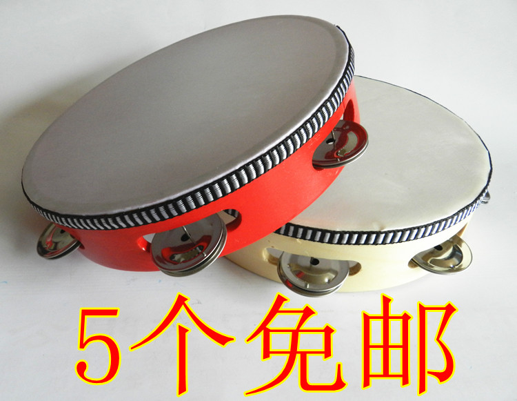 ORF Percussion instruments Stage dance props Tambourine tambourine hand beat drum Kindergarten play teaching aids