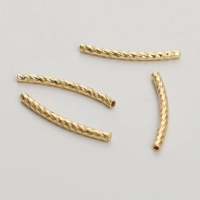 Изогнутая трубка, 14 карат, 20mm