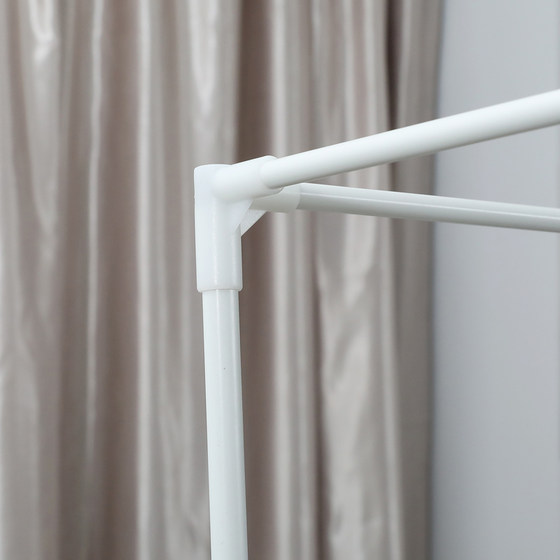 学生宿舍蚊帐配件抓手不锈钢烤漆床帘支架横杆风扇杆卡扣三通抓勾