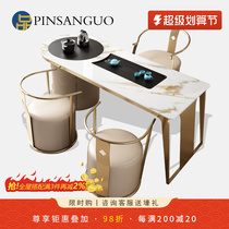 Italian light luxury tea table in the office of the Living room Tea table for modern rock tea table