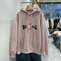 South Korea fashion casual 2023 spring bear with a lazy wind and loose cartoon gas tops