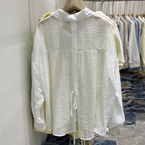Sunscreen 2022 new thin section 100 Lap Shirt Woman Design Sensation Small Crowdback Strap Breathable Cardigan Jacket