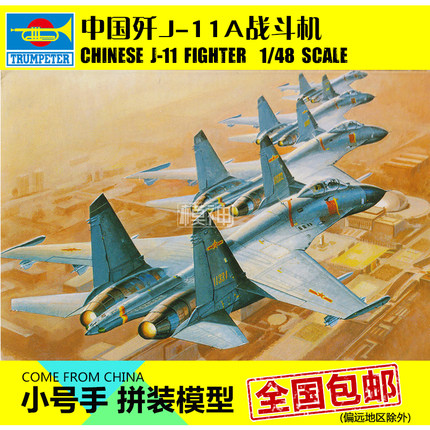 Small number of hand assembled model airplane aeromodeo handmade 1:48 China airstrike 11A eleven fighter jet 80398-Taobao