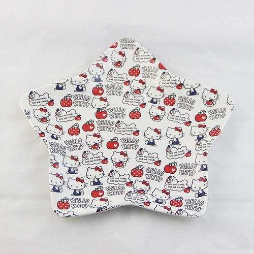 Оригинальный внешняя торговля сингл hello kitty katie mighty фарфоровый пентагональный лоток для закуски с закусочной диск.