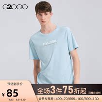 G2000 mens mall with the same age-reducing soft waxy letters casual short-sleeved T-shirt mens 93174506