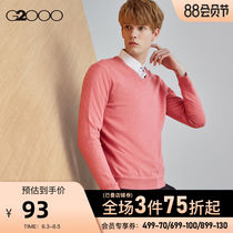G2000 mens mall with the same classic V-neck pullover casual knitwear mens sweater