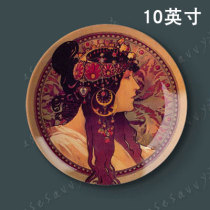 10 inch Mu Xia painting collection collection decoration plate hanging plate plate ceramic plate decoration painting plate Wall photo plate