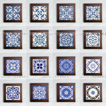 CASESAVVY Kasiwei classical retro blue and white porcelain ceramic painting porcelain plate painting decorative painting mural ornaments