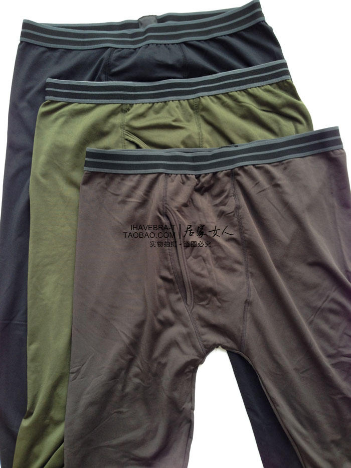 Xuất khẩu mùa thu và đông sang Nhật Bản với cùng một đoạn cashmere nam có thể thu vào tự do ấm áp quần ấm cá nhân quần dài có kích thước lớn quần áo giữ nhiệt nam
