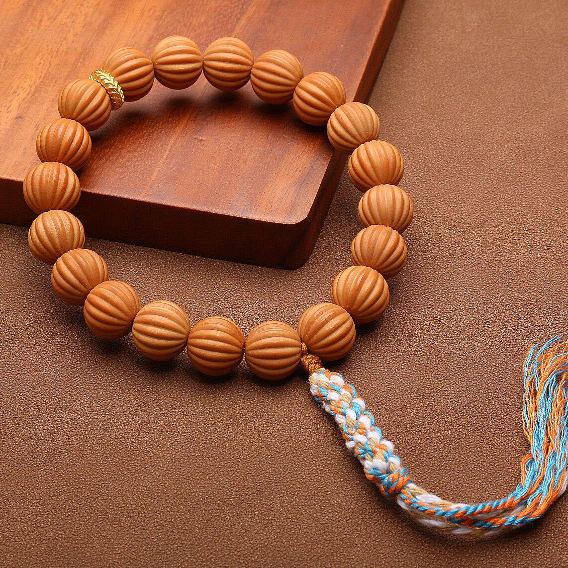 товар из китая 天然猴头核桃雕刻南瓜型手串文玩饰品男女朋友通用手把件