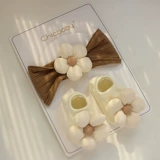 Детская летняя тонкая шапка для девочек, комплект для новорожденных