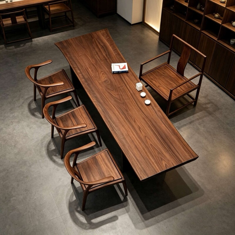 North and South American Black Walnut, Rosewood, African Rosewood, Burmese Rosewood, African Teak, Black Ebony, Natural Edge Ash Wood, Large Slab Tea Table, Round Dining Table North and South American Black Walnut, Rosewood, African Rosewood, Burmese Rosewood, African Teak, Black Ebony, Natural Edge Ash Wood, Large Slab Tea Table, Round Dining Table