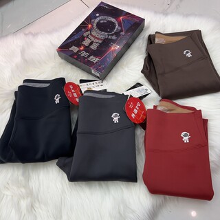 筱川名物X62-903太空裤秋冬加绒磨毛太空裤高腰无痕提臀显瘦打底