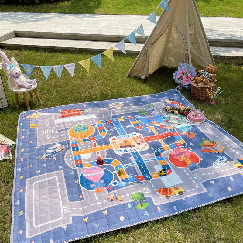 Outdoor portable picnic cushion enlarge Thickened Waterproof Anti-Tide Cushion Can Fold the Wild Cooking Spring Tent Mat Camping Mat