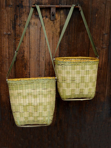 Hunan Specialty Handmade Bamboo Basket Bamboo Basket Bamboo Basket Bamboo Basket Flower Pot Set Plant Bonsai Cover Baske