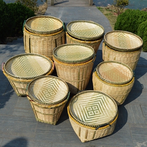 Hot Handmade Chopsticks Supermarket Restaurant Bamboo Basket