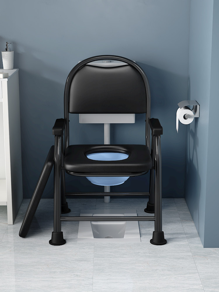 Toilet chair for the elderly with physical and mental disabilities, toilet seat, toilet stool, toilet stool, pregnant woman, foldable toilet chair
