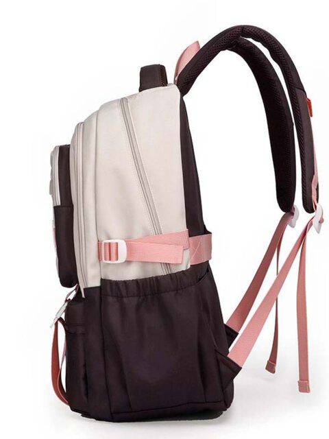 Middle School Student Schoolbag, Female, Large Capacity, Junior High School Student Backpack, Burden-Reducing, Spine-Protecting, Ultra-Lightweight, Waterproof, Fifth and Sixth Grade