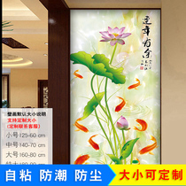 Custom painting porch decorative painting wallpaper decorative painting self-adhesive living room bedroom glass sticker wardrobe door refurbished stickers