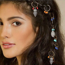 Dirty braids braids braided hair national style head accessories hair rings bohemian style metal hair accessories travel hair buckle clips performances