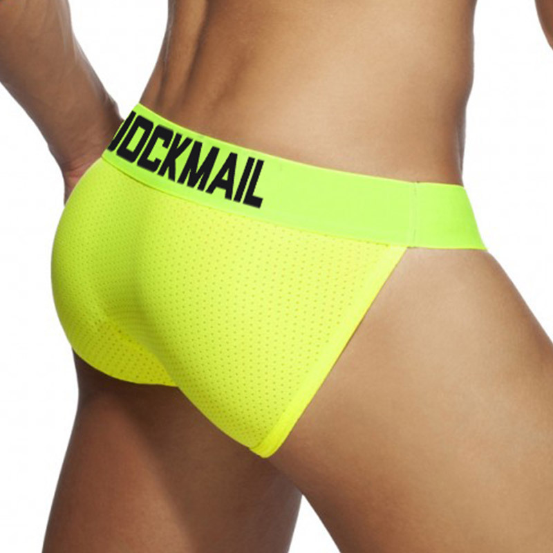 Jockmail New Men's Underwear Sports Triangle High-Cut Mesh Breathable Sexy Low-Waist High-Elastic Fashion
