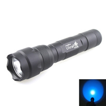 UltraFire WF-502B 3W CREE XR-E Q5 blue 465nm-485nm LED flashlight