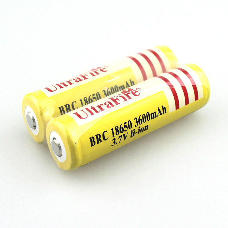 UltraFire BRC18650 3 7V 3600mAh 3 7V Lithium Battery Yellow Band Protection Panel