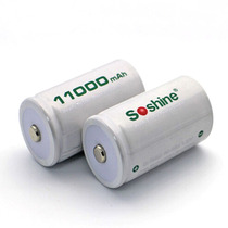 1 hao battery Soshine RTU D11000 D R20 number 1 2V 11000mAh Ni-MH rechargeable
