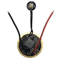 32mm 6V 4 2A CREE XHP70 booster plate drive board with side Press switch with temperature control