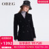 OBEG Obeg 2019 Winter Mang New Suit đúp Cut eo eo Coat Coat 1.094.501 