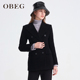 OBEG Obeg 2019 Winter Mang New Suit đúp Cut eo eo Coat Coat 1.094.501