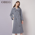 OBEG Obi-Pe-Long Fur Coat nữ len tinh khiết Coat tóc thời trang xuân hè 1073112 