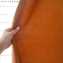 Make good use of fabric to make curtains for foreign trade export to my living room bedroom dark green orange gray blue mustard color