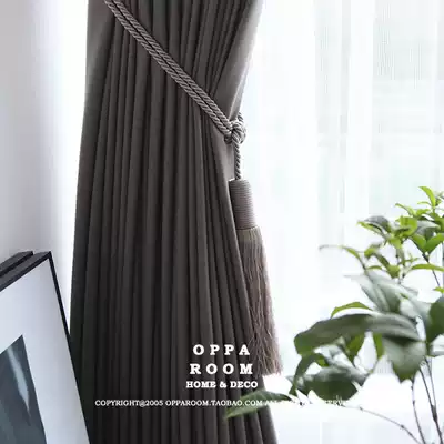 Foreign trade export tail single curtain belt tassel tie rope buckle living room bedroom hanging ball hanging ear sample board room soft design