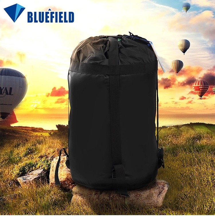 Blue field Compression bag Sleeping bag Outer bag Storage bag Outdoor down coat sundries bag Portable bag Equipment clothing bag