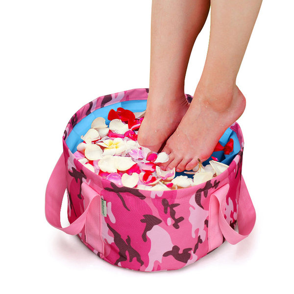 Folding basin Portable travel travel outdoor supplies Foot wash basin Portable folding basin 15L