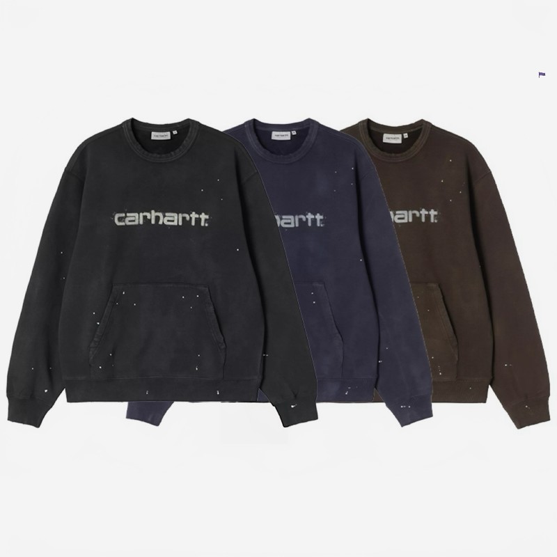 In Stock Carhartt Wip Painter Sweatshirt Carhartt Splatter-Dyed Vintage Sweatshirt 36899