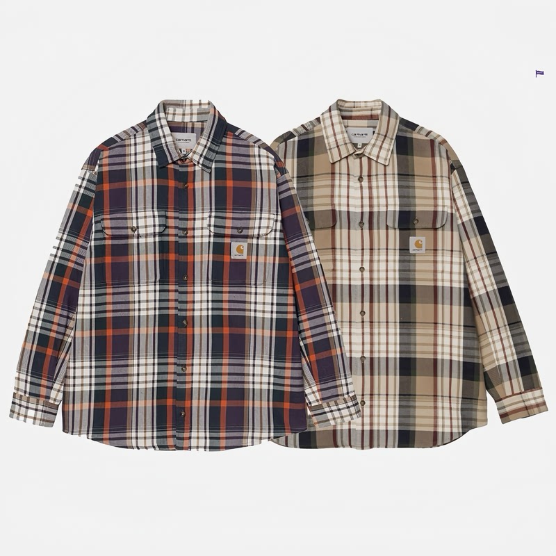 In Stock Carhartt Wip L/S Tamblyn Shirt Carhartt Plaid Long-Sleeve Shirt 035332