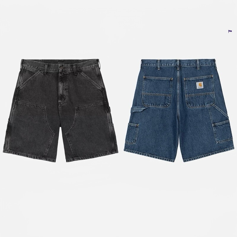 In Stock Carhartt Wip Double Short Carhartt Double-Knee Denim Work Shorts 034867