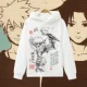 Naruto Sweatshirt Naruto Sasuke Áo khoác có mũ trùm đầu ngoại vi Quần áo mùa thu và mùa đông Quần áo hai chiều Anime nam và nữ - Carton / Hoạt hình liên quan