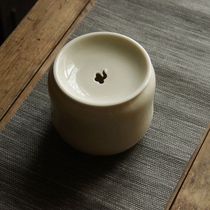 sus daily) Dehwa white porcelain quaint grass plant ash glaze Xiangyun model built water water slag bucket