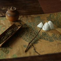 sus daily) Jingdezhen shadow green glaze Luanshan tea needle shelving tea ceremony zero match